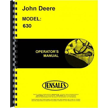 Fits John Deere 630 Tractor Operators Manual -  AFTERMARKET, RAP81058